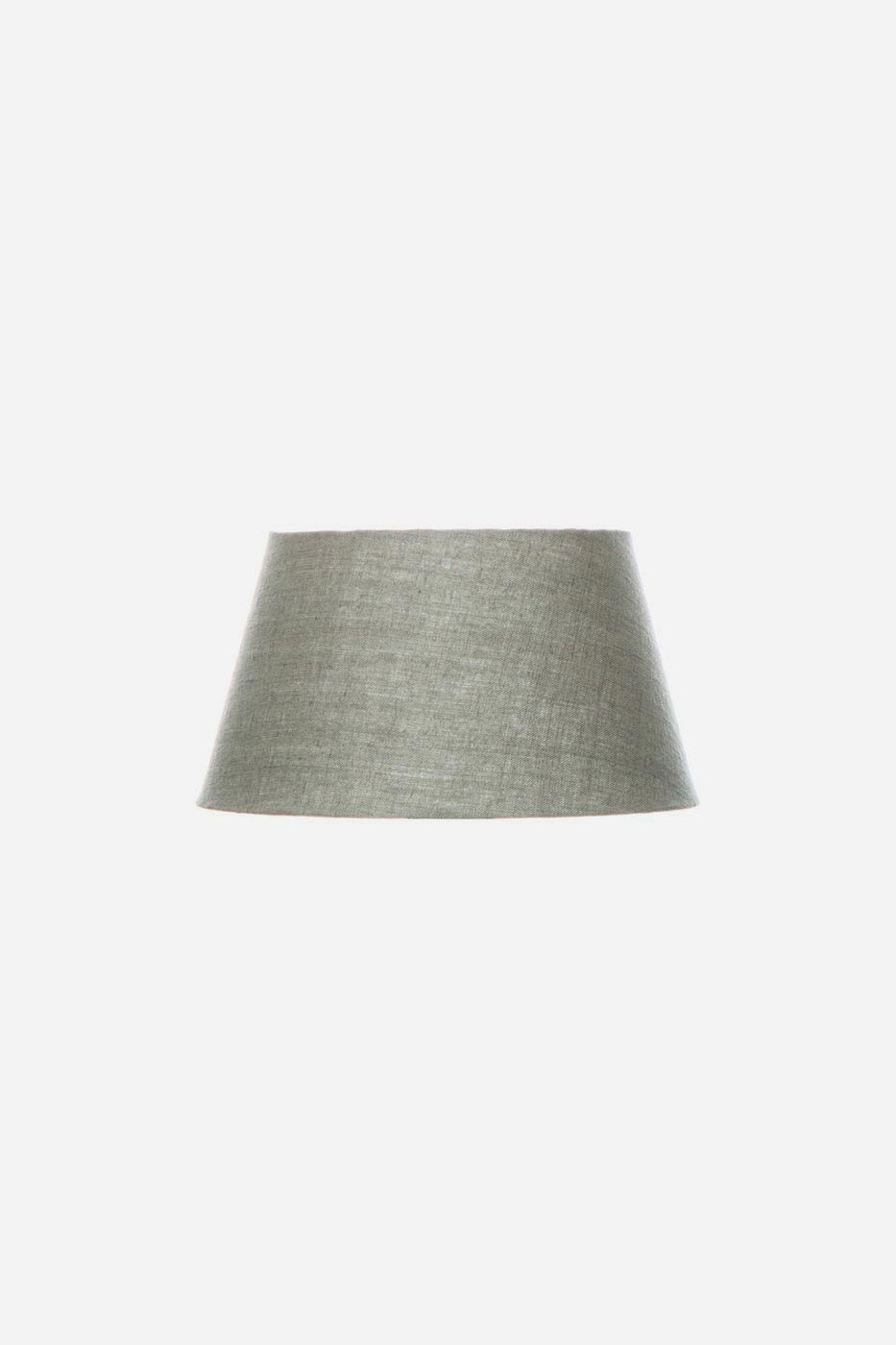 Lampskärm rund 25 cm beige linne