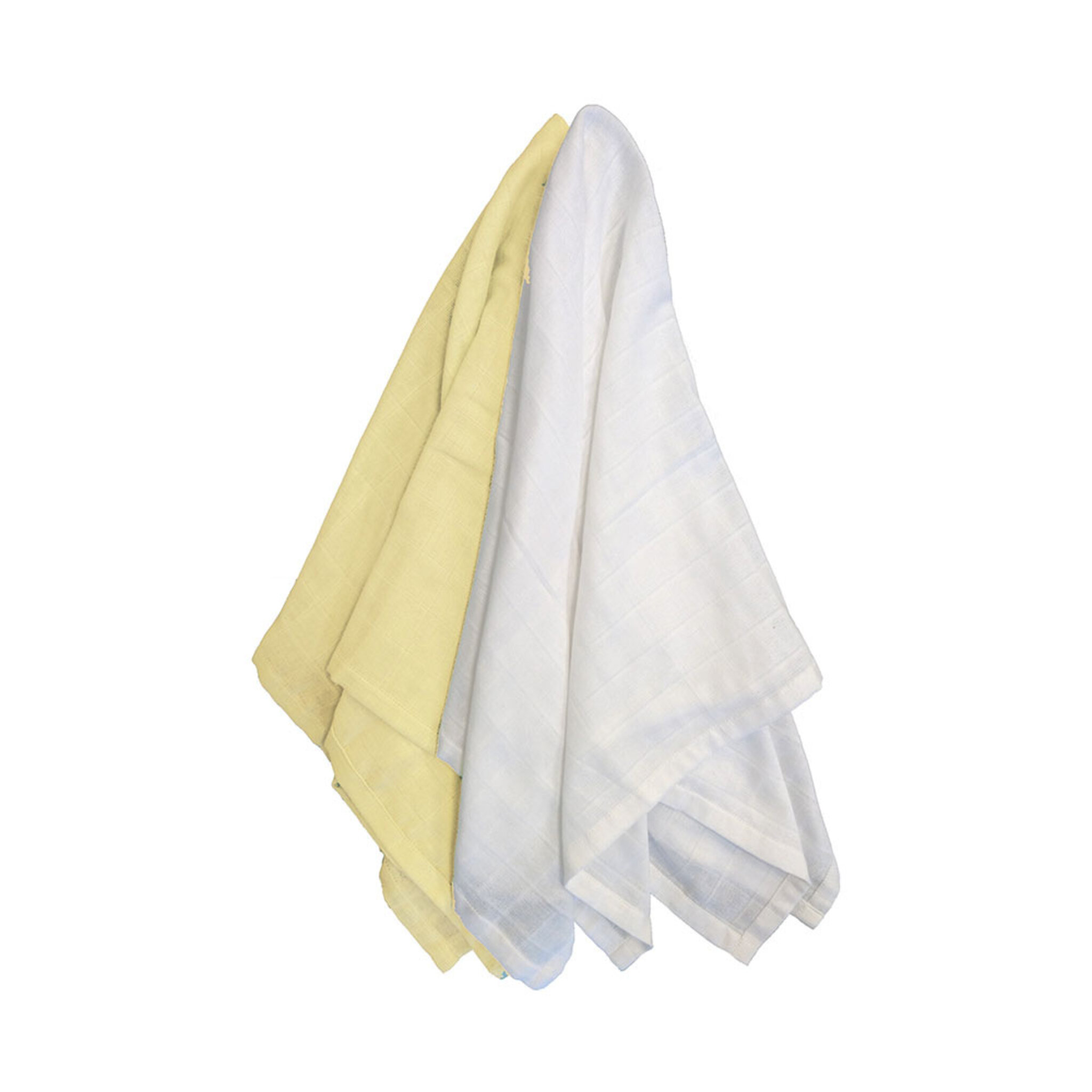 Muslin 2-pack yellow GOTS, 70X70 CM