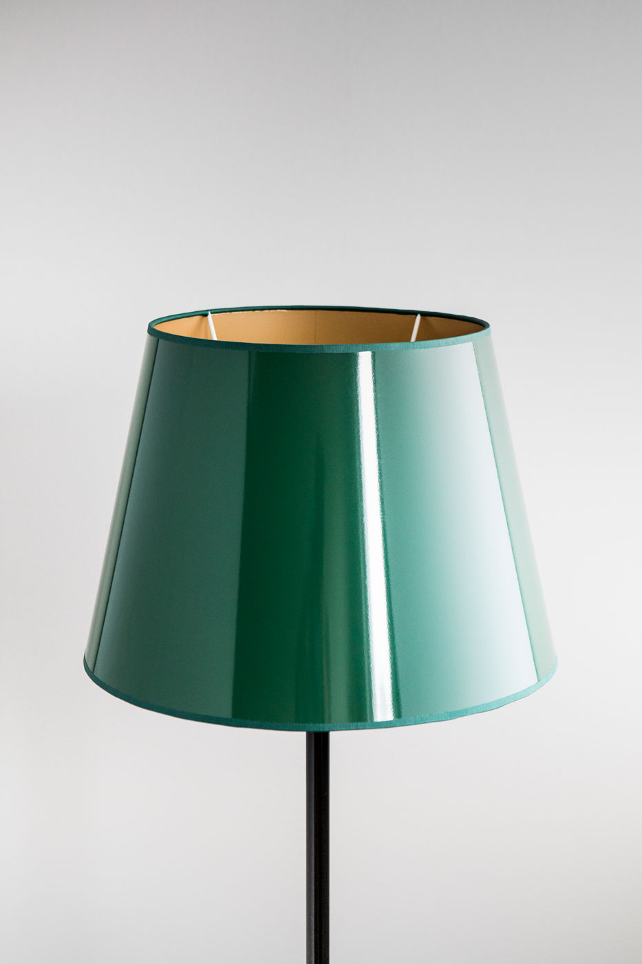 Lampskärm lack rund 40 cm engelsk grön