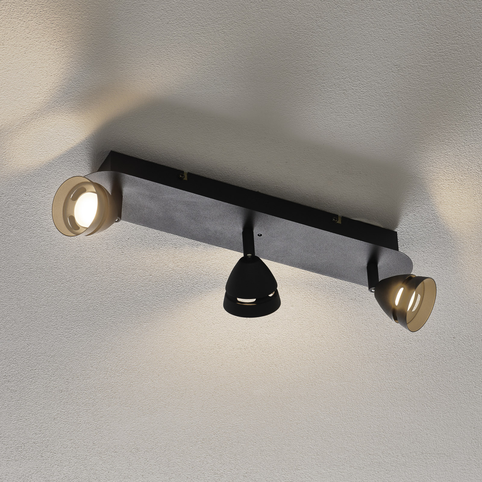 Trio WiZ Gemini LED-taklampa 3 lampor svart