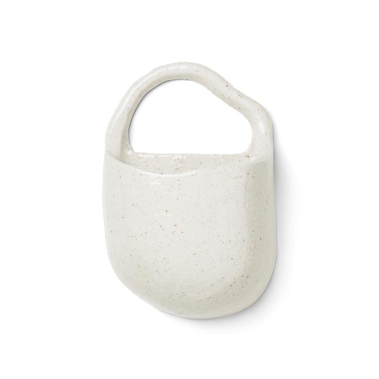 Väggkruka Speckle Wall Pocket Off White Ferm Living