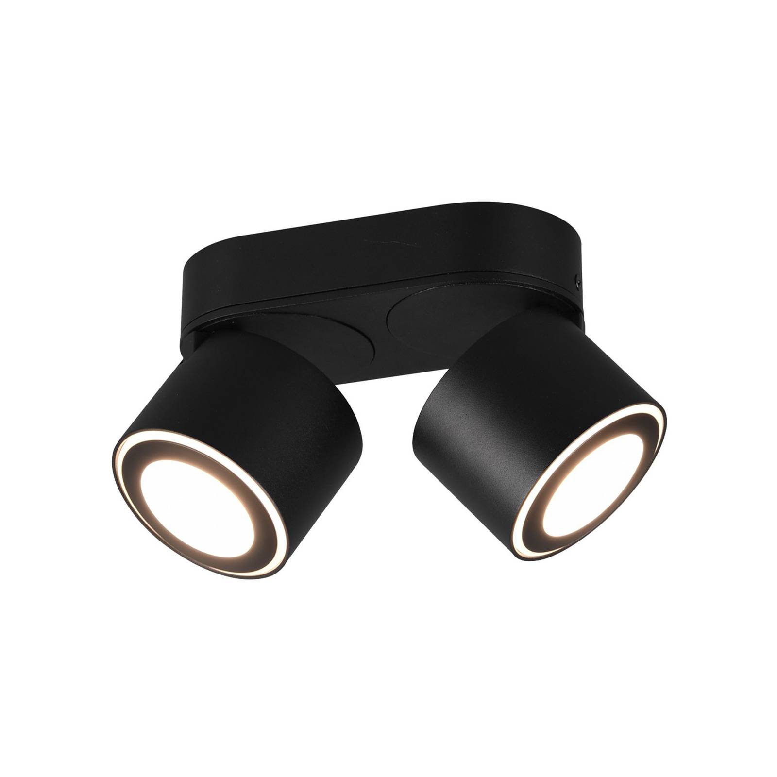 Lindby Lowie LED-spotlight, 4 lampor, svart