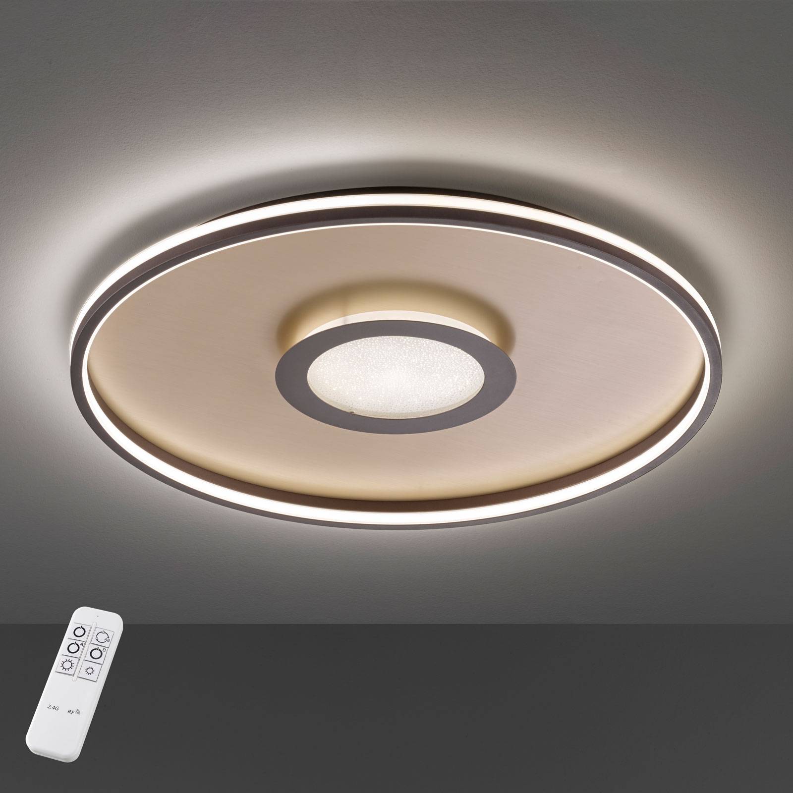 LED-taklampa Bug rund, rost 60cm