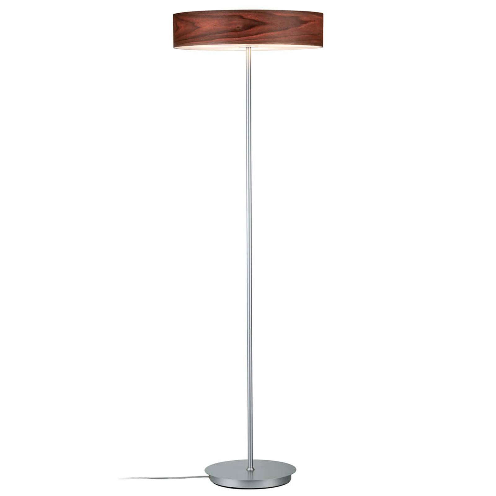 Modern golvlampa Liska med skärm i trä