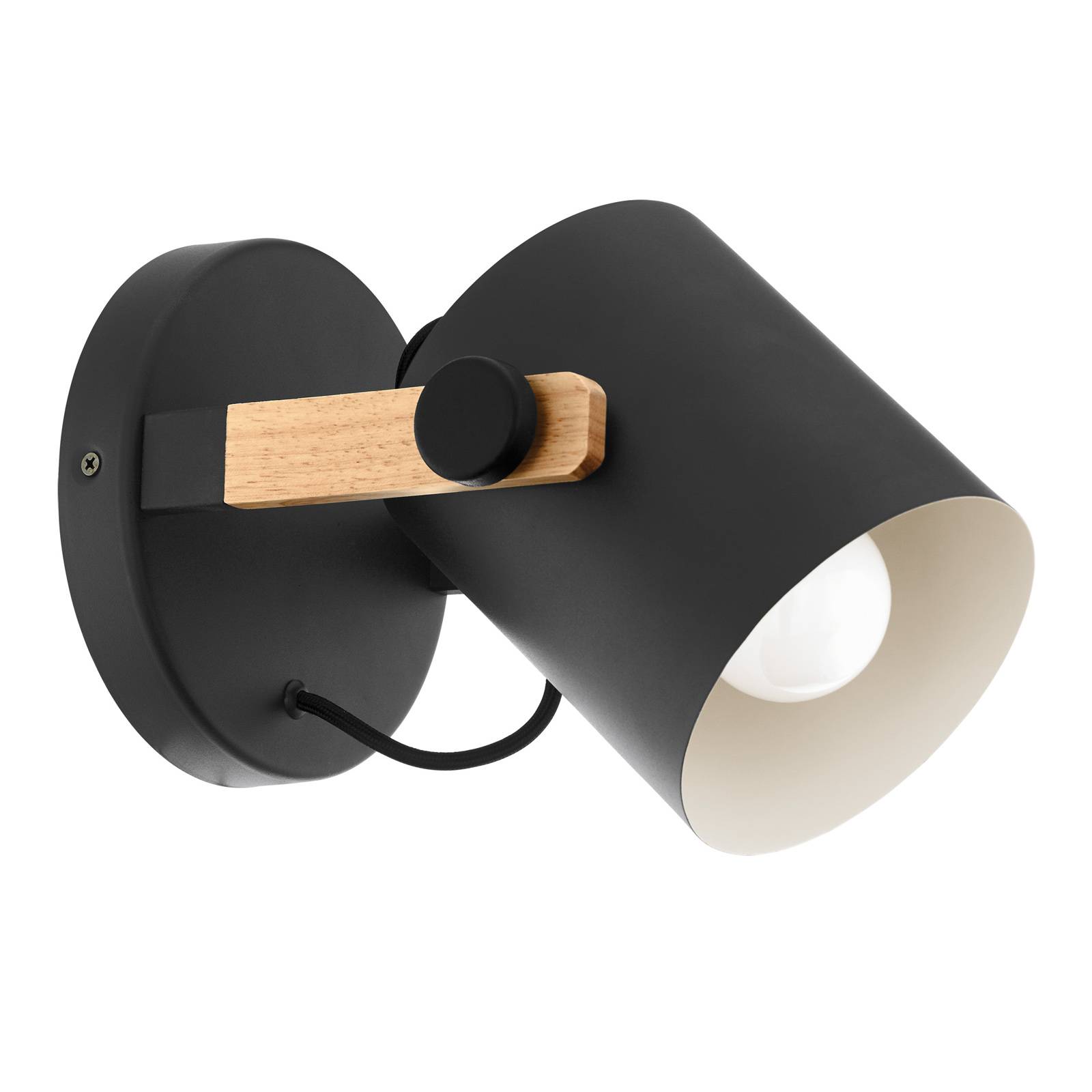 Vägglampa Hornwood med trädetalj