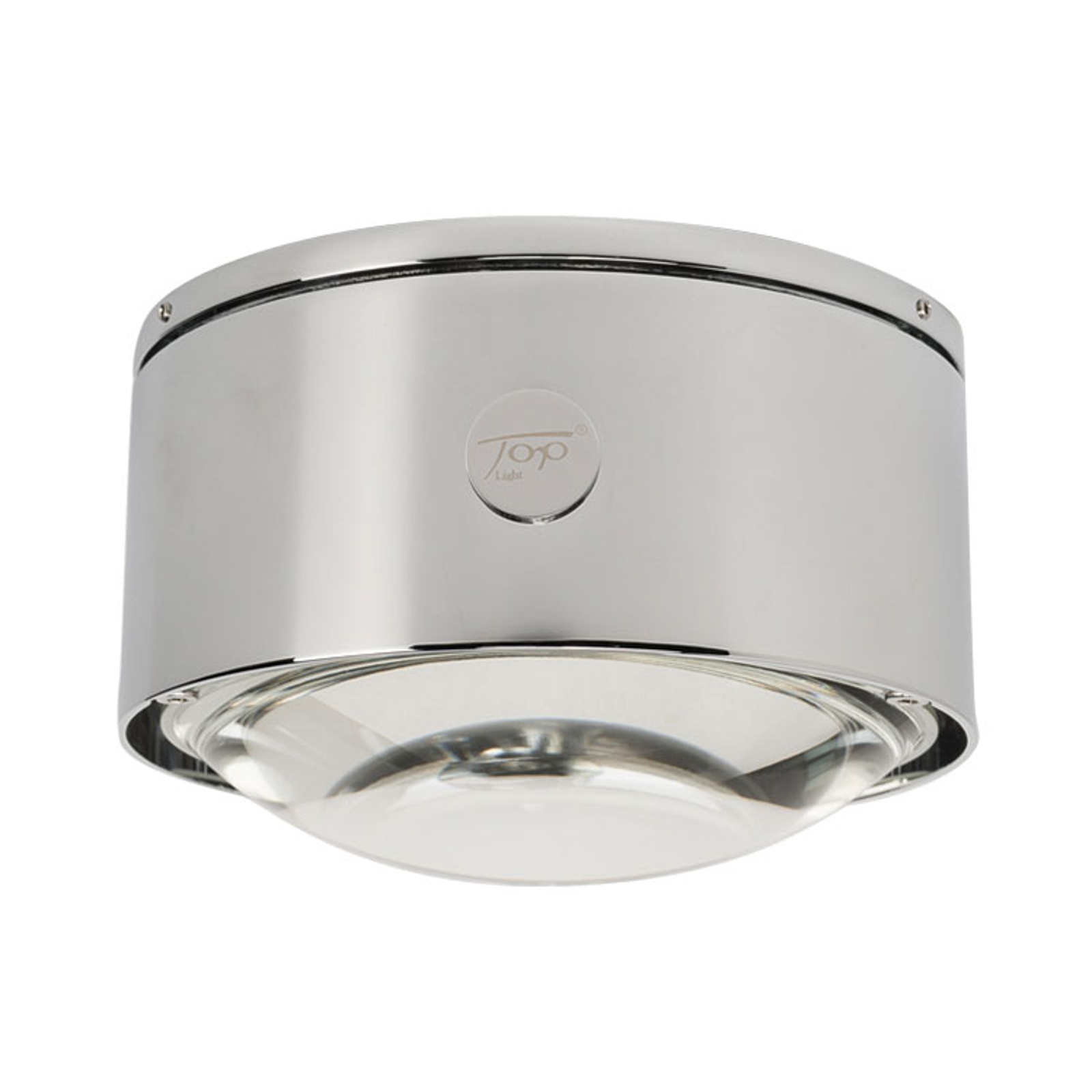 LED-taklampa Puk Maxx One 2, krom matt