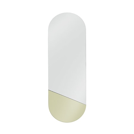 Oval Spegel Guld M