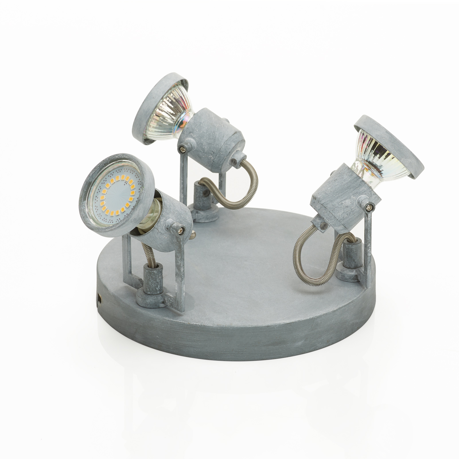 Concreto - LED-takrondell med 3 lampor