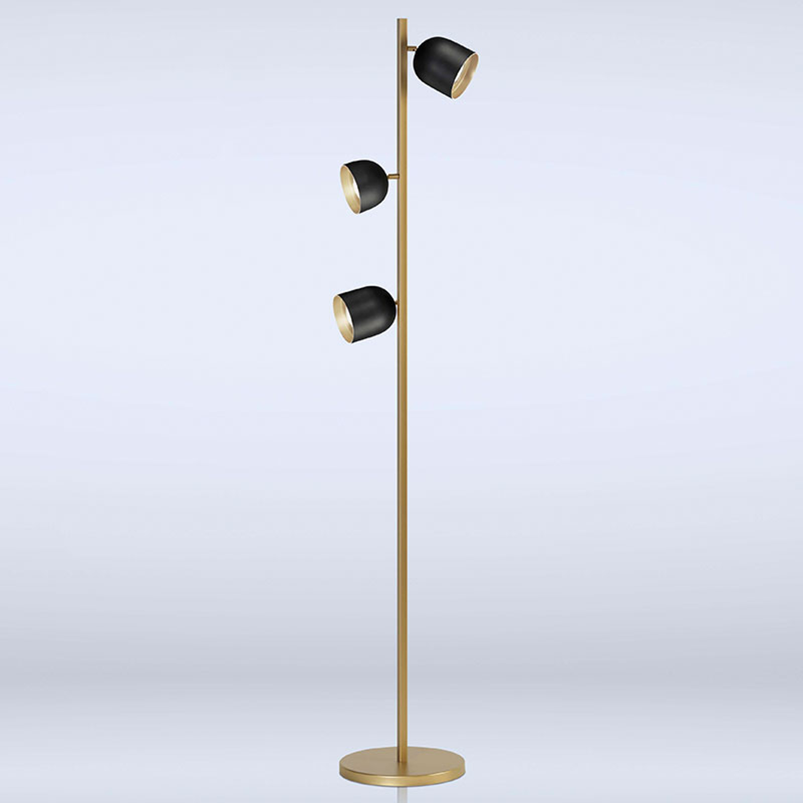 LED-golvlampa Dome svart