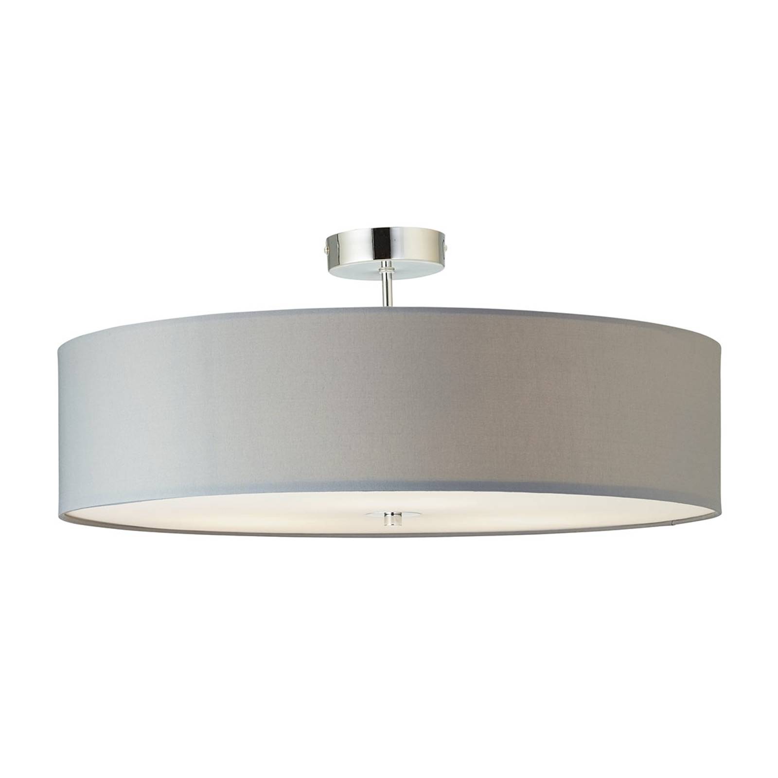 Textiltaklampa Andria, 60 cm, ljusgrå