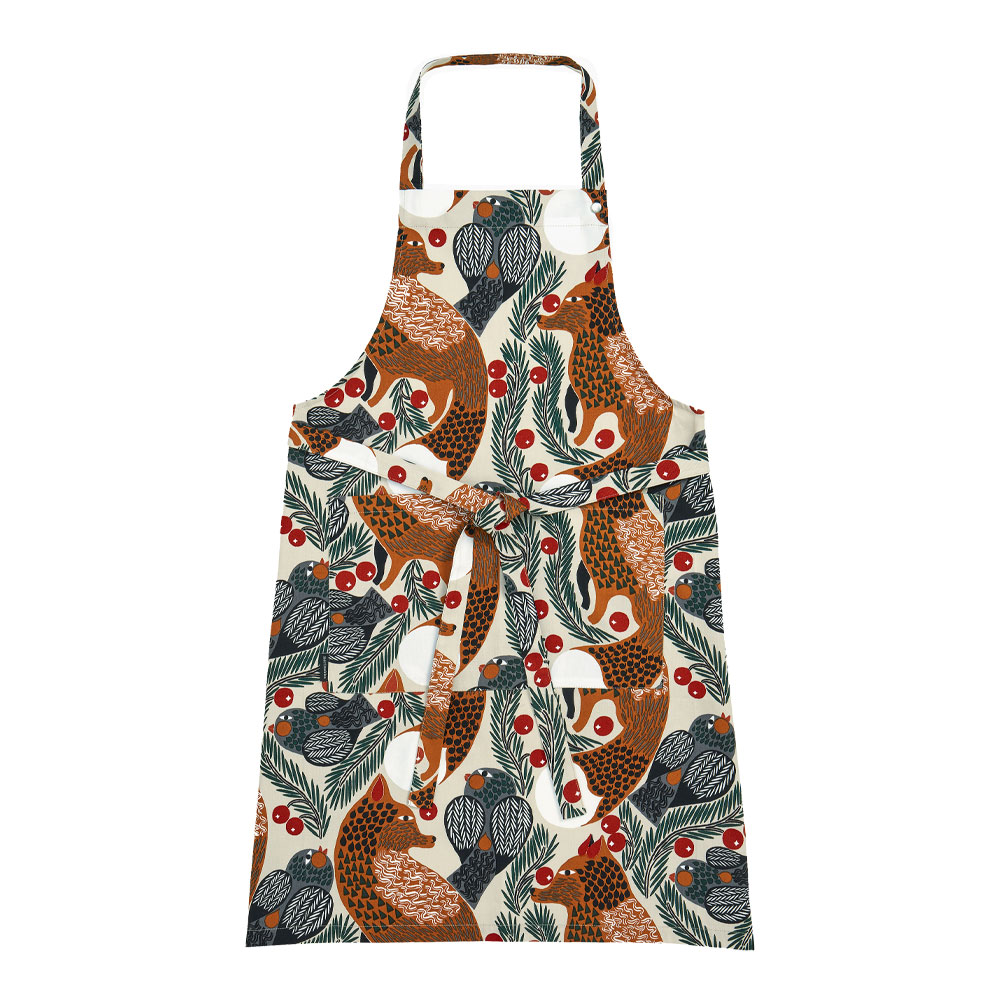 Marimekko - Marimekko Ketunmarja Förkläde Räv i skogen 85 cm