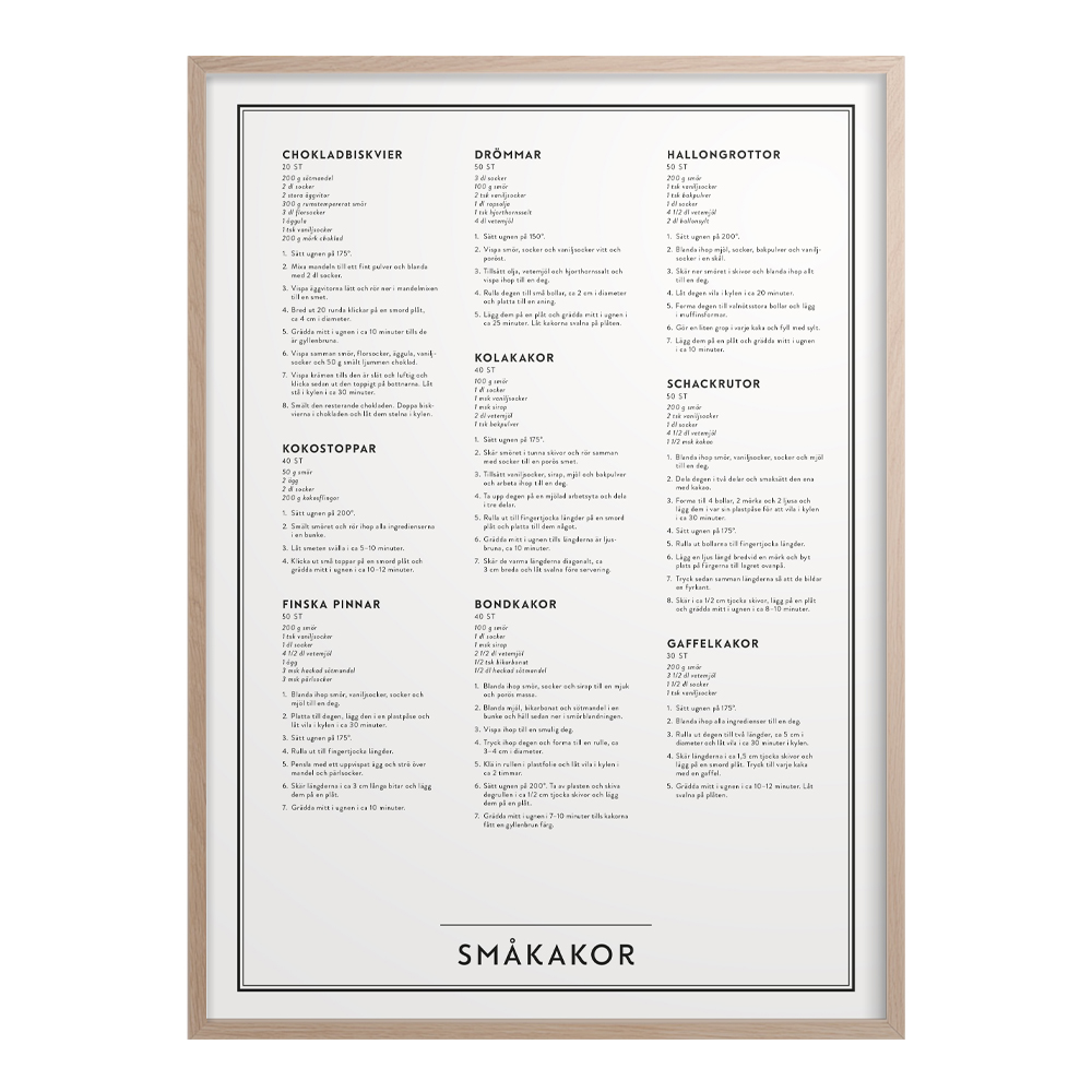 Kunskapstavlan - Poster 50x70 cm