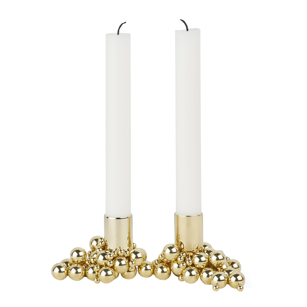 Gejst - Molekyl Ljusstake Magnetkulor 43 cm 2-pack Mässing