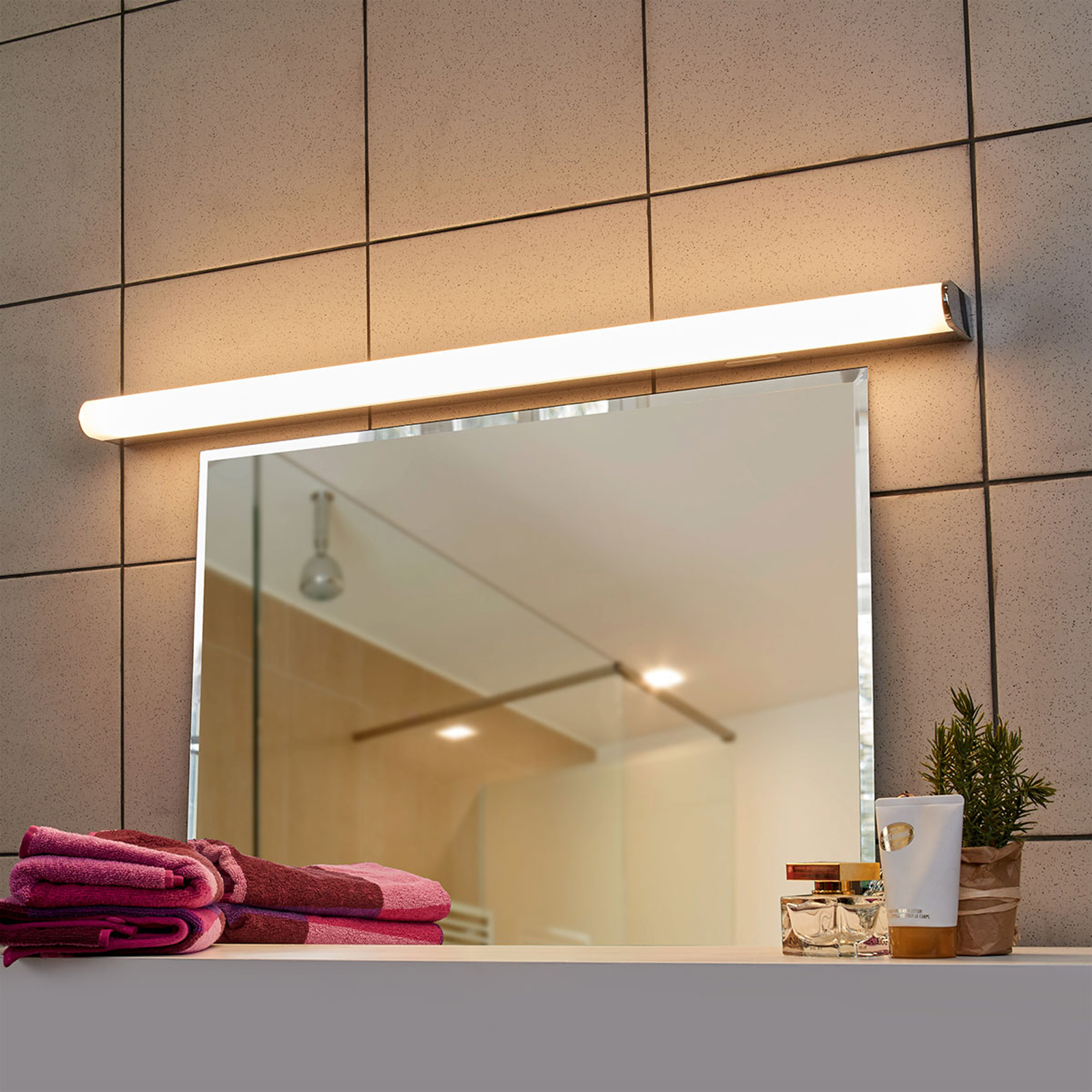 LED-vägglampa Jesko bad 3000-6500K, 89 cm