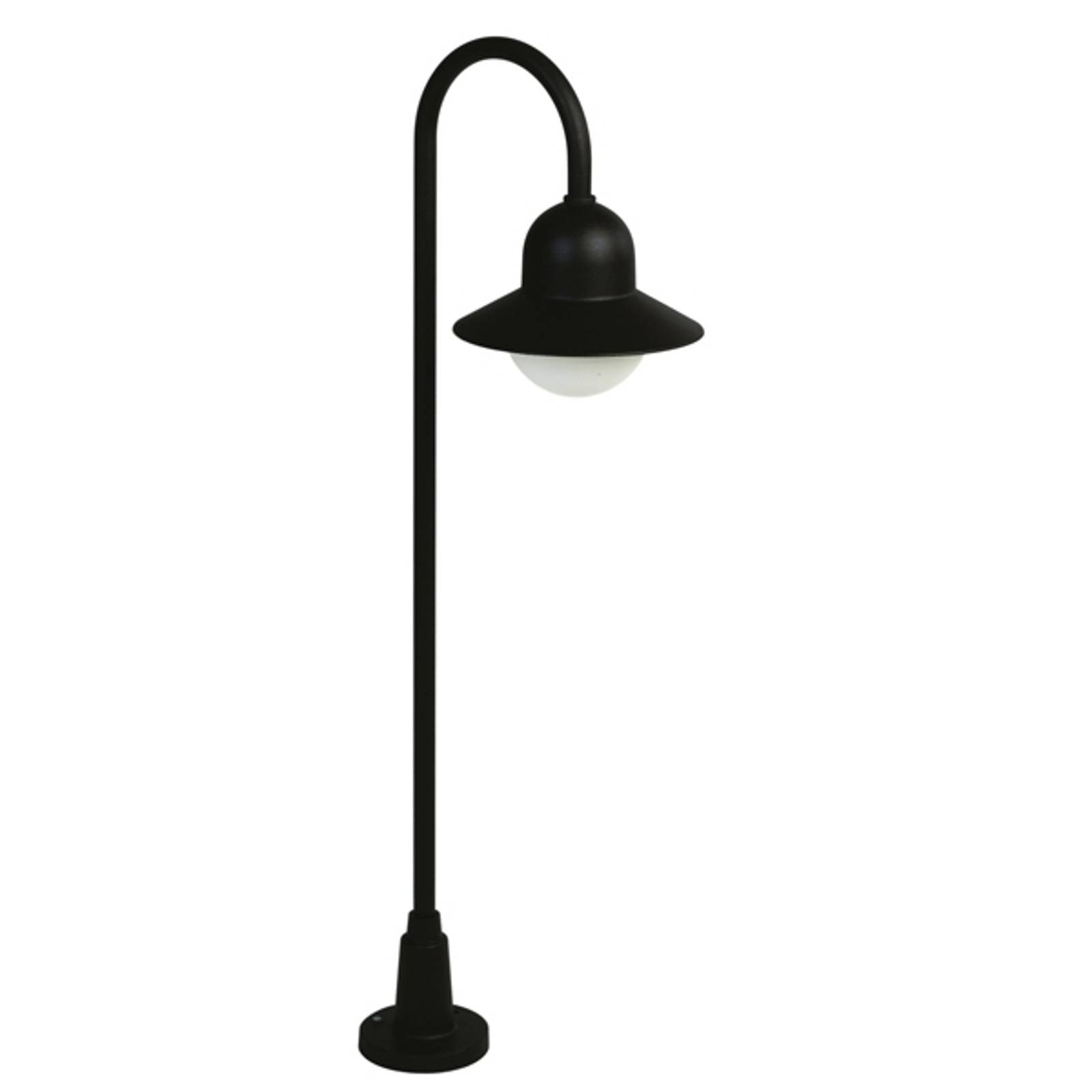 Gånglampa 190 aluminiumgjutning, svart