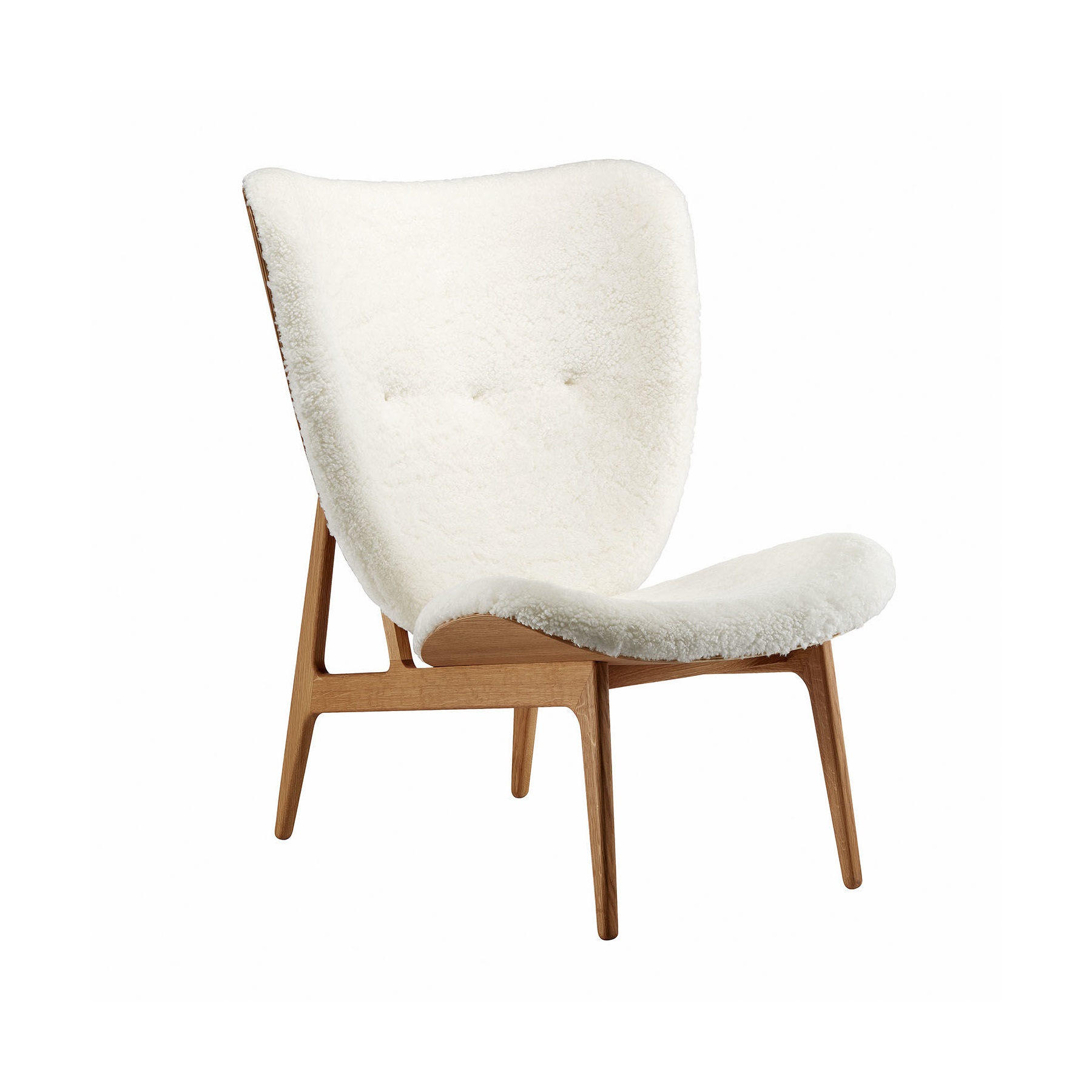 Elephant Chair fårskinn vit / ek Norr11