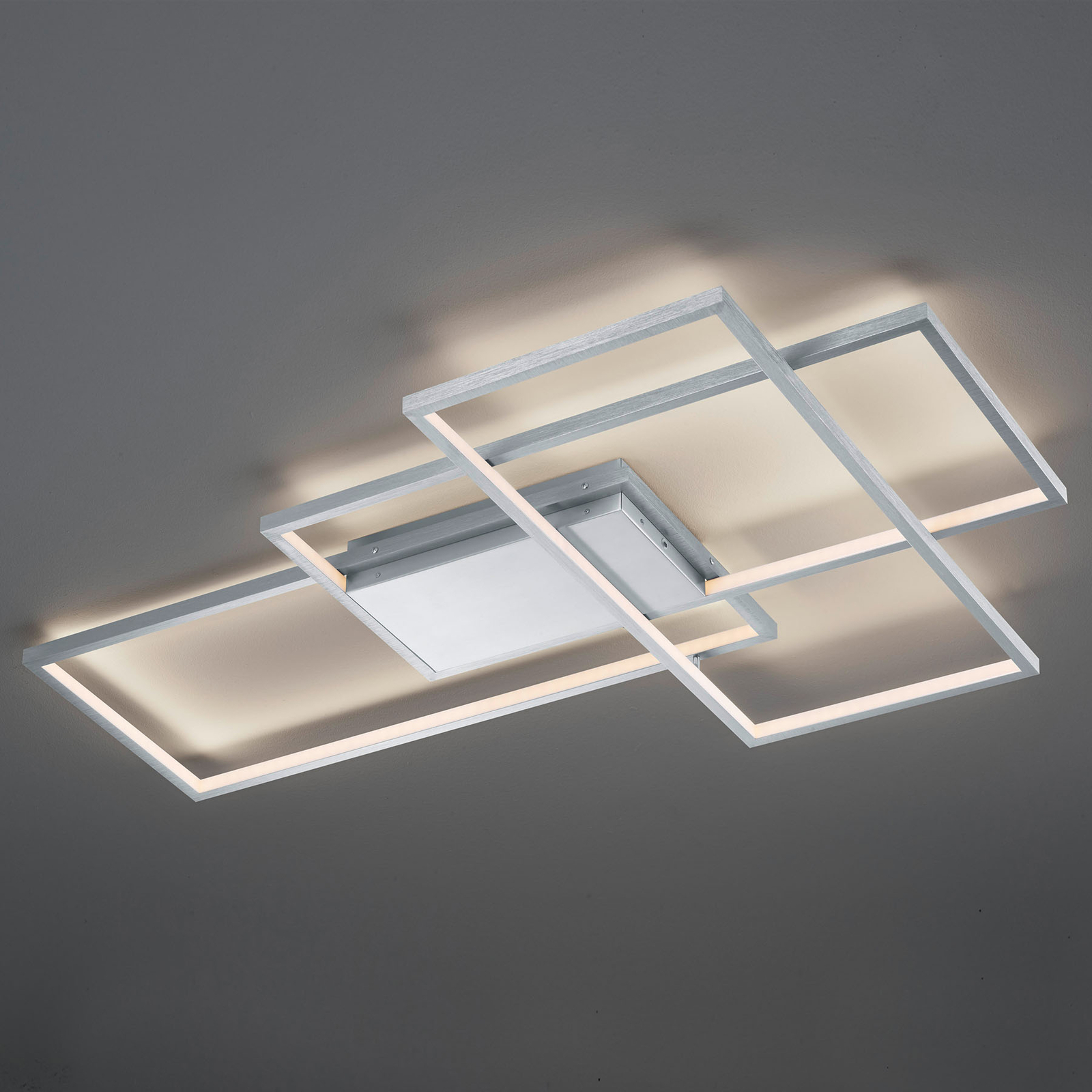 Trio WiZ Thiago LED-taklampa 114 cm, nickel