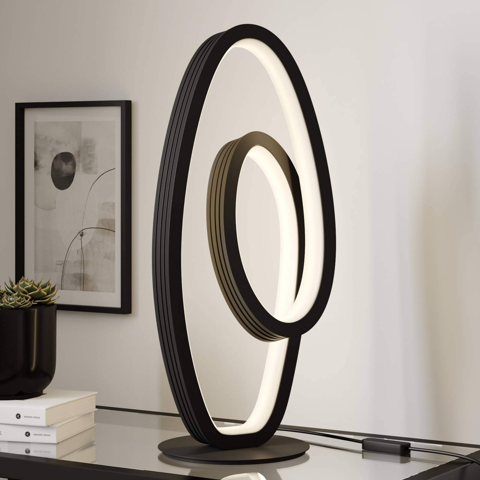 Lucande Bronwyn LED-bordslampa