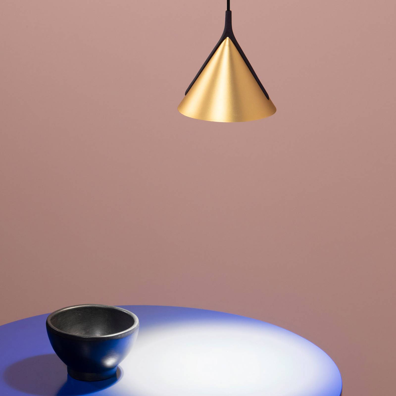 Axolight Jewel Mono pendel, svart-guld 2 700 K 12°