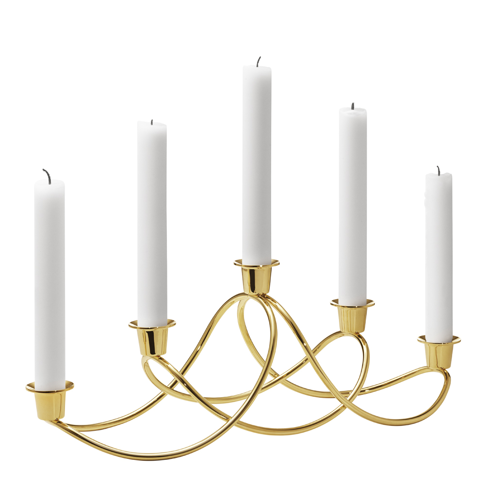 Georg Jensen - Harmony Ljusstake 5 ljus Guld