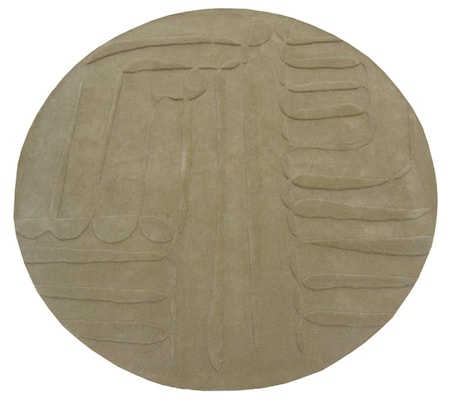 Berlin Rund Matta Beige 240 cm