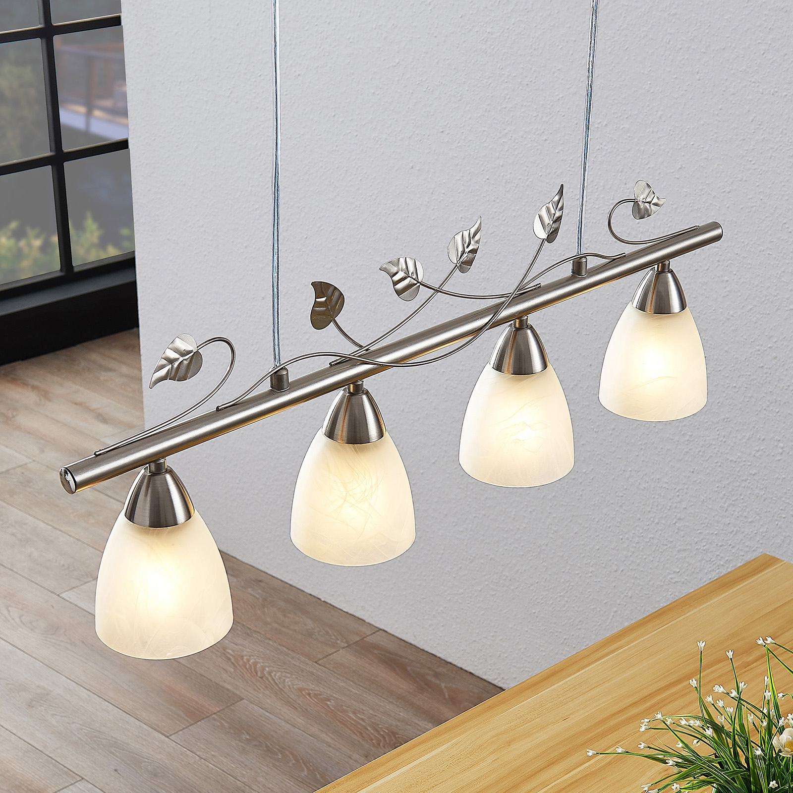 Lindby Yannie LED-balkpendellampa, 4 lampor