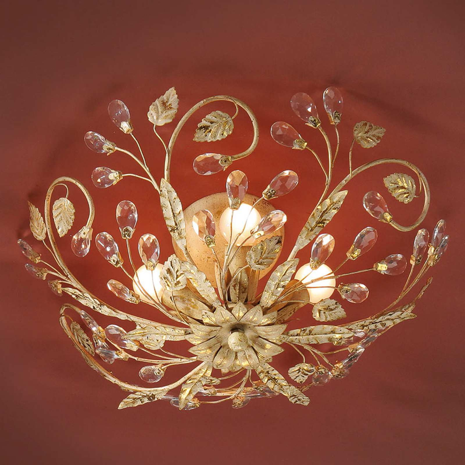Taklampa Verdi i florentinerstil med LED-lampor