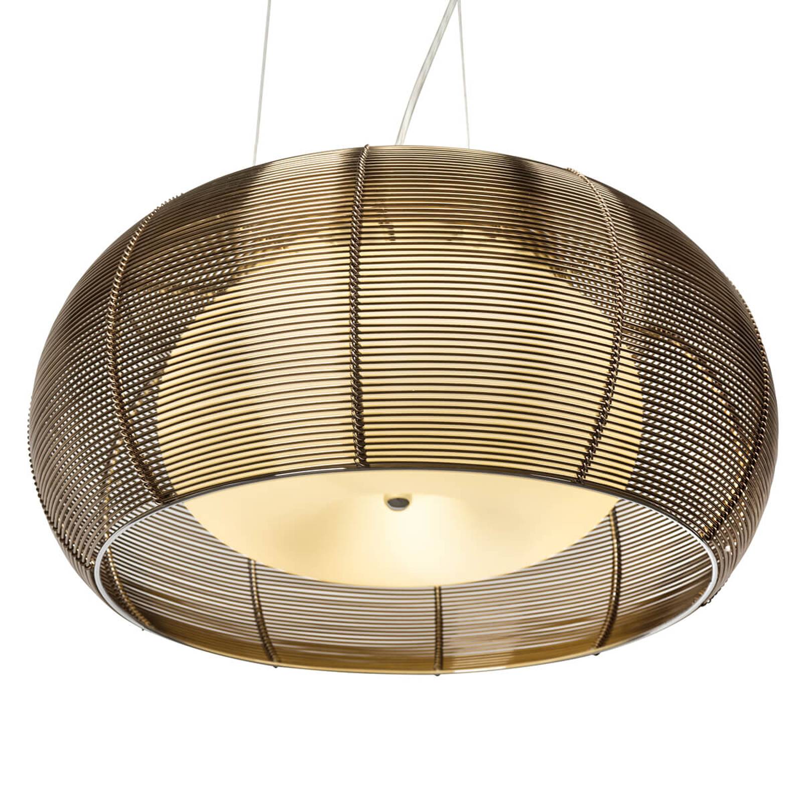 Hänglampa Relax, 1 lampa 40 cm brons