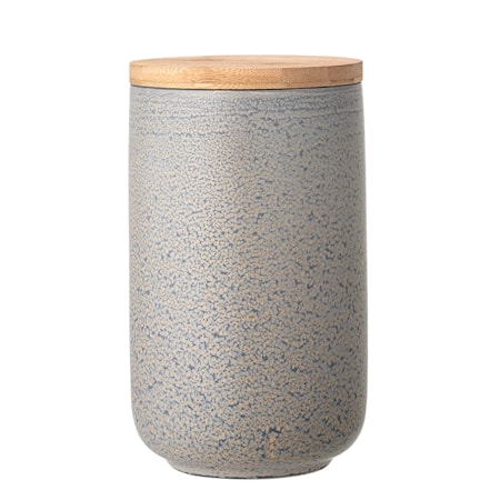 Kendra Jar w/Lid, Grey, Stoneware