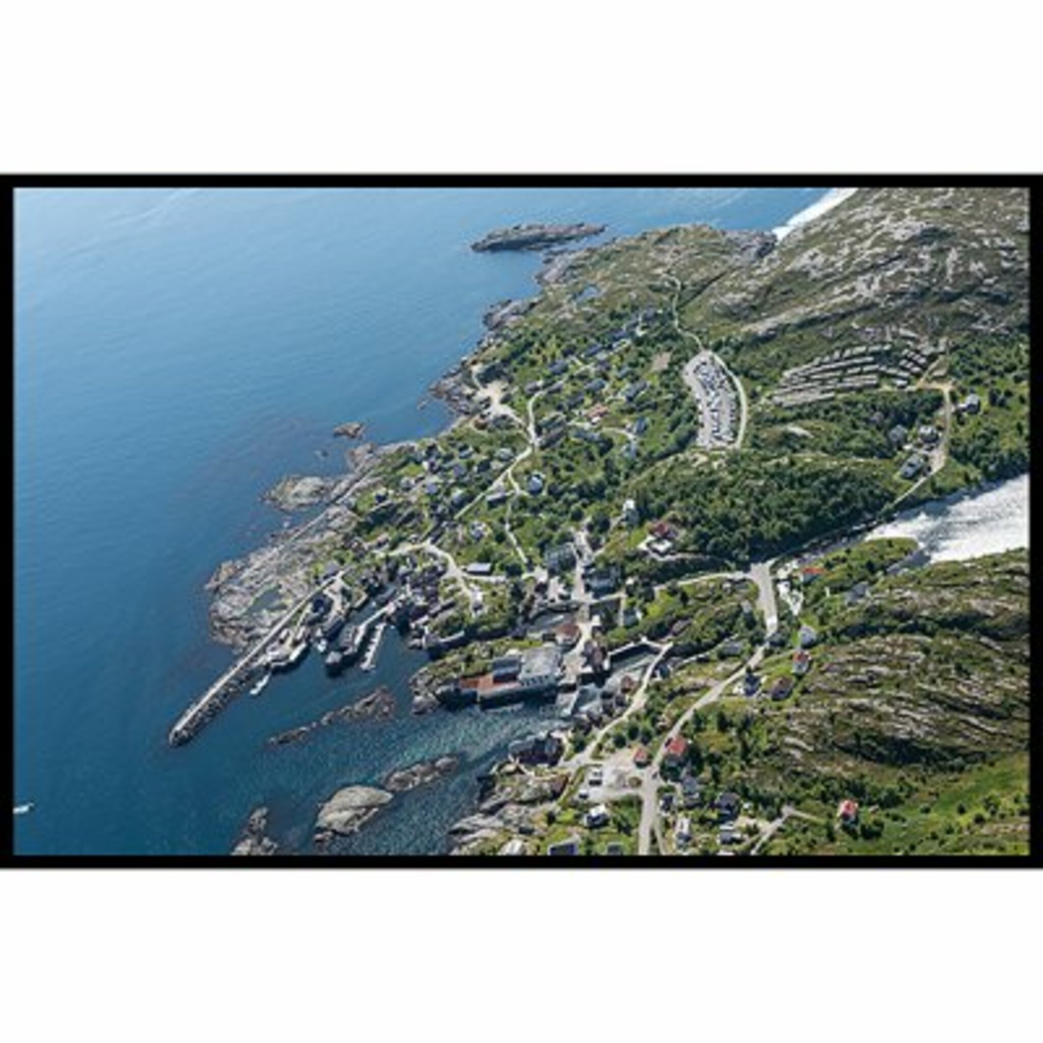 Sea Town From Above Poster