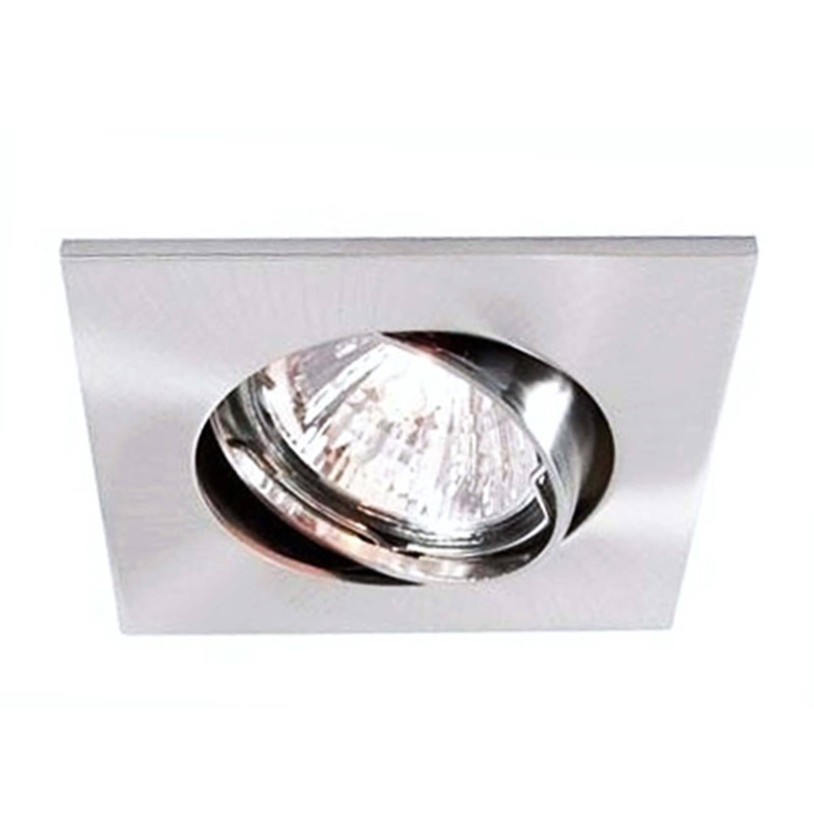 Diskret takinbyggnadsring borstad aluminium 7,4 cm