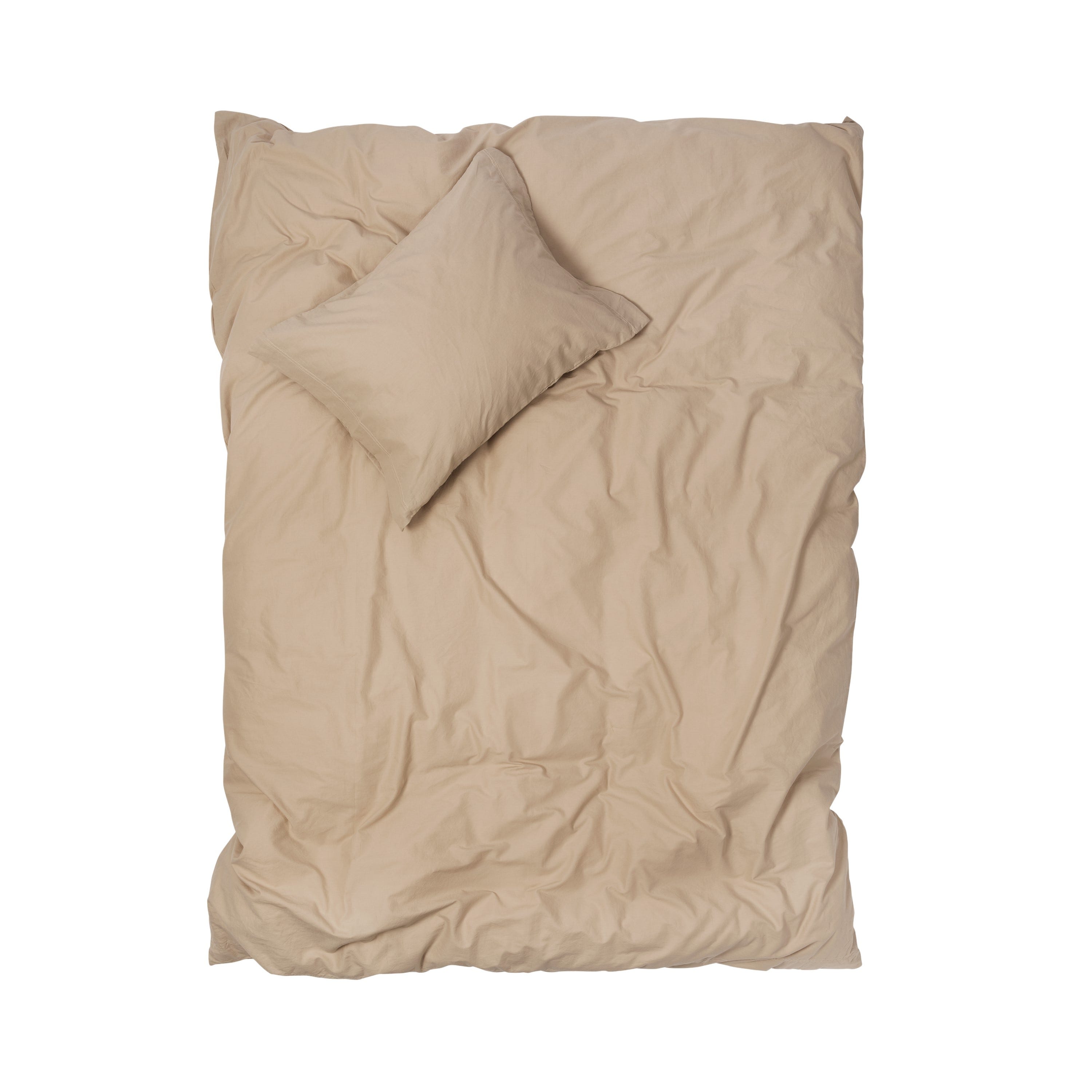 Bäddset 150x200 cm Mörk Beige