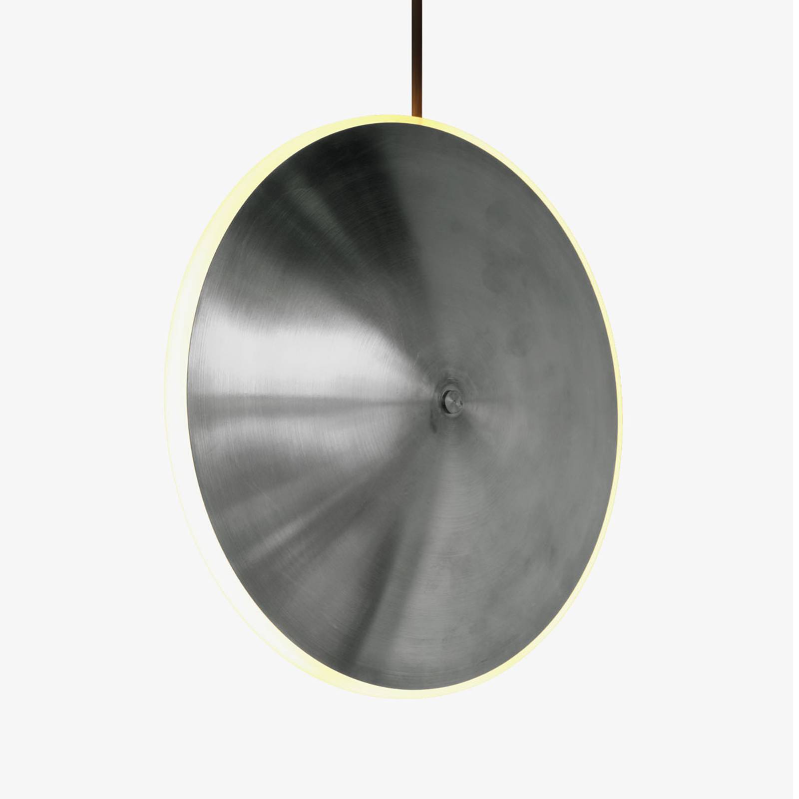 LED-hänglampa Chrona Dish10v, rostfritt stål