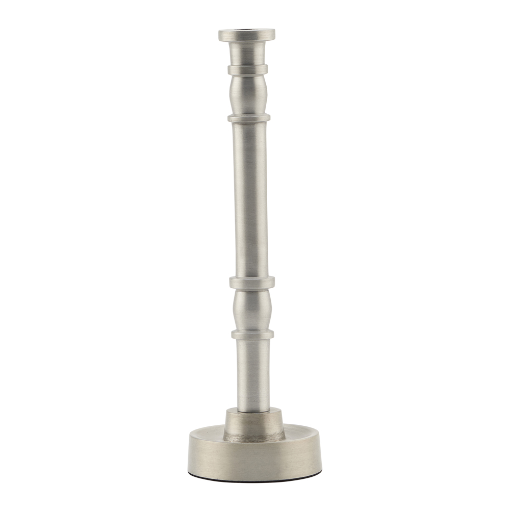 House Doctor - Jersey Ljusstake 20 cm Silveroxiderad
