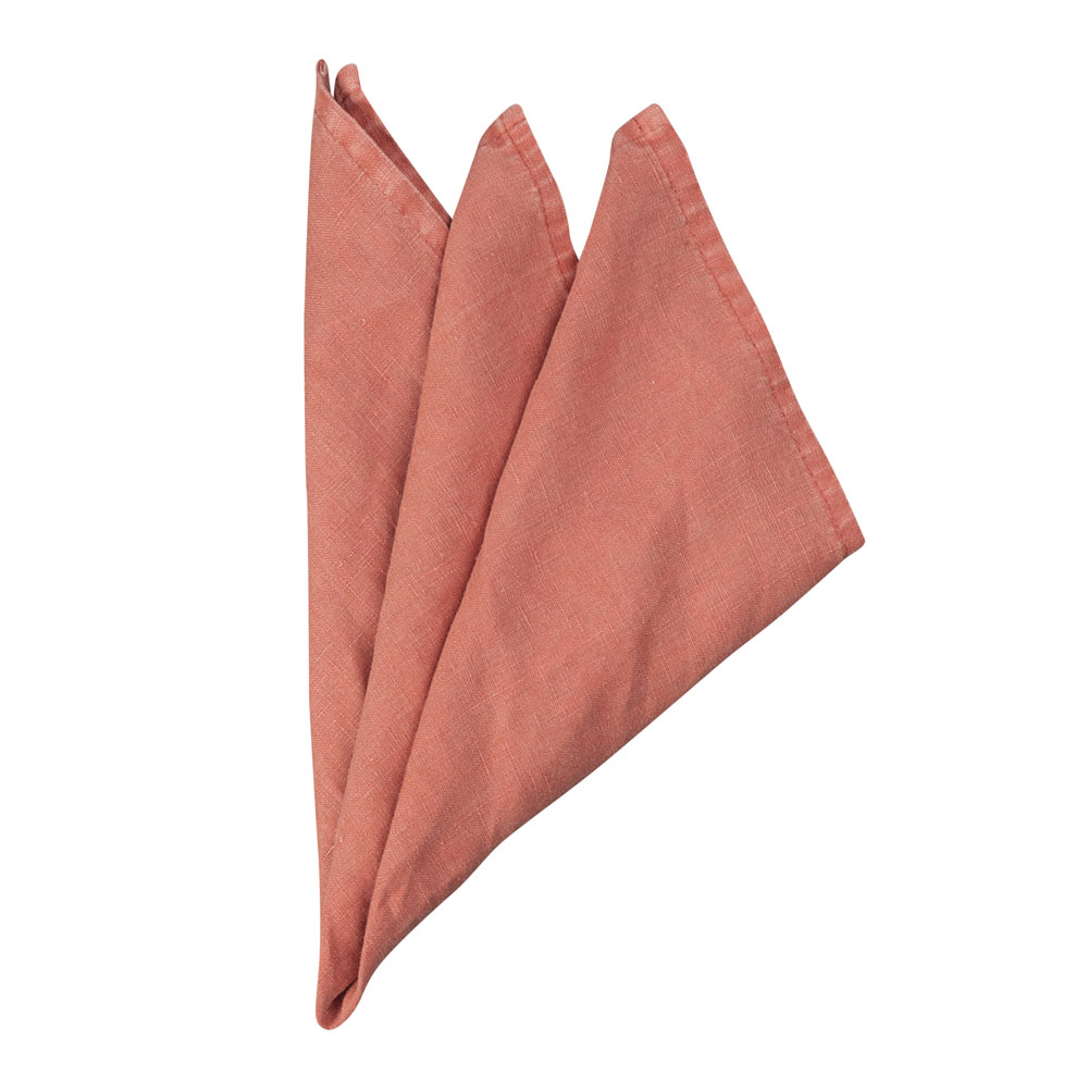 By On - Trapani Servett Lin 45x45 cm Korall