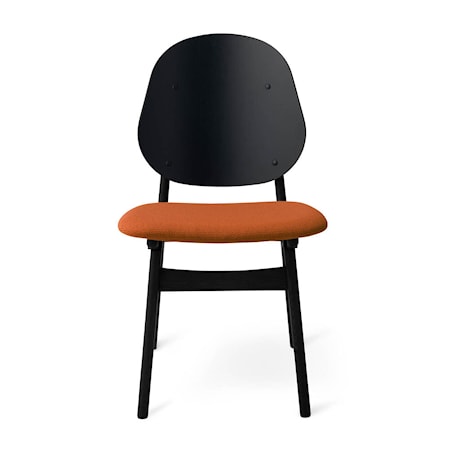 Noble Stol Terracotta Svartlackad Ek