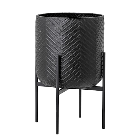 Kruka Svart Metall 66 cm