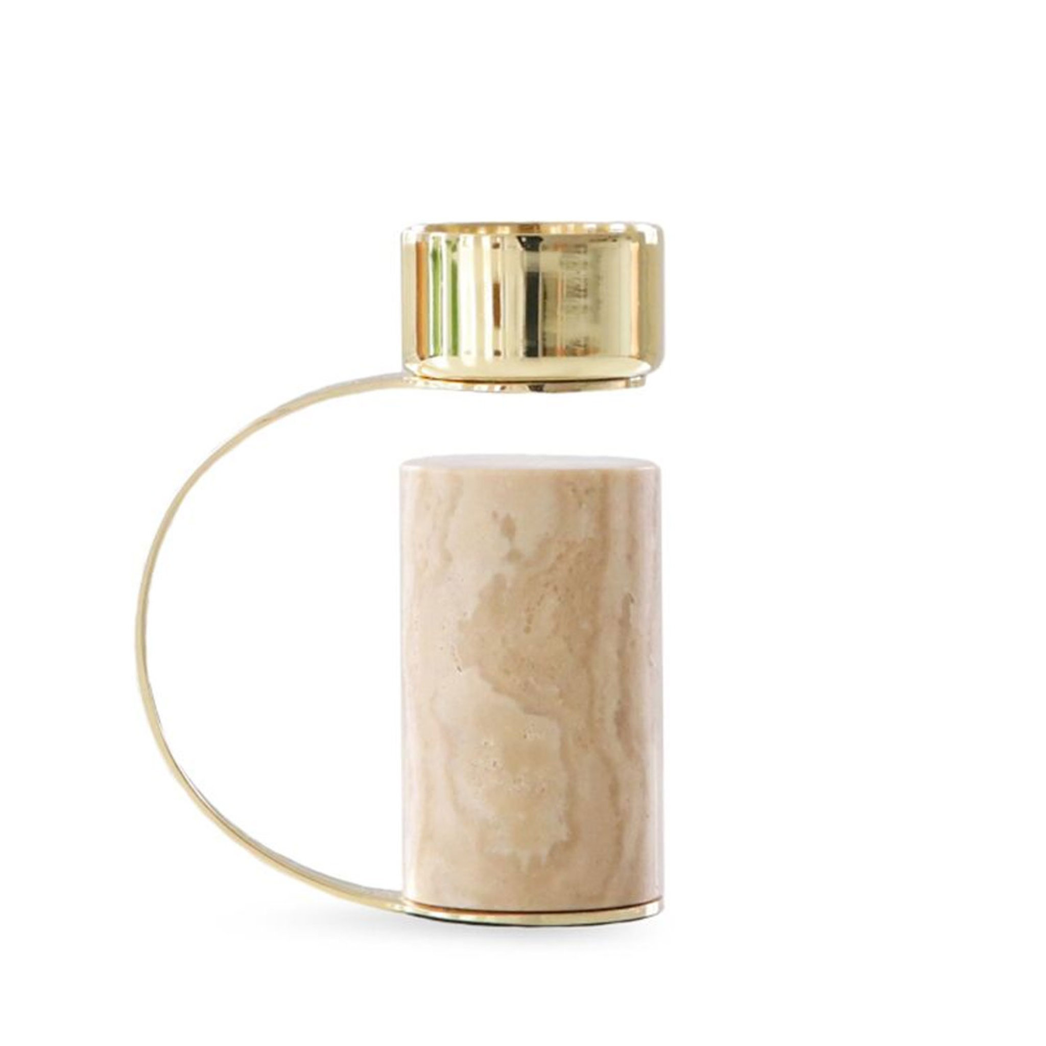 Heavy Tealight Travertine