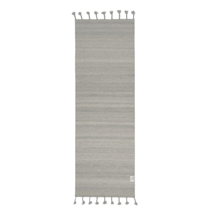 Gångmatta Ull PLAIN SILVER 80 x 250 cm Classic Collection