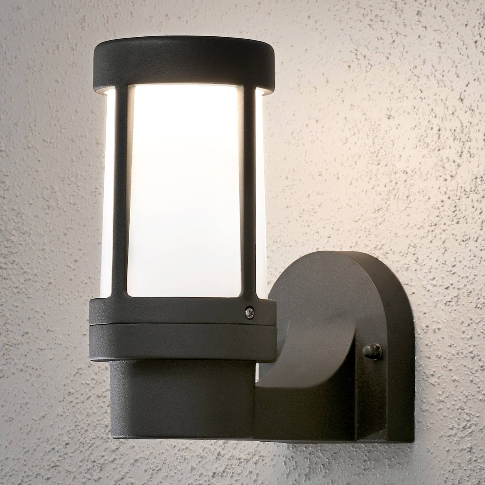 Moderiktig utomhusvägglampa Siena, svart
