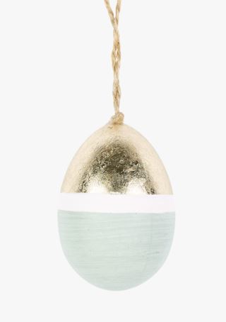 Gulltopp egg dekoration guld
