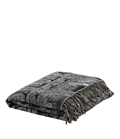 EROZ Throw Paisley dark grey