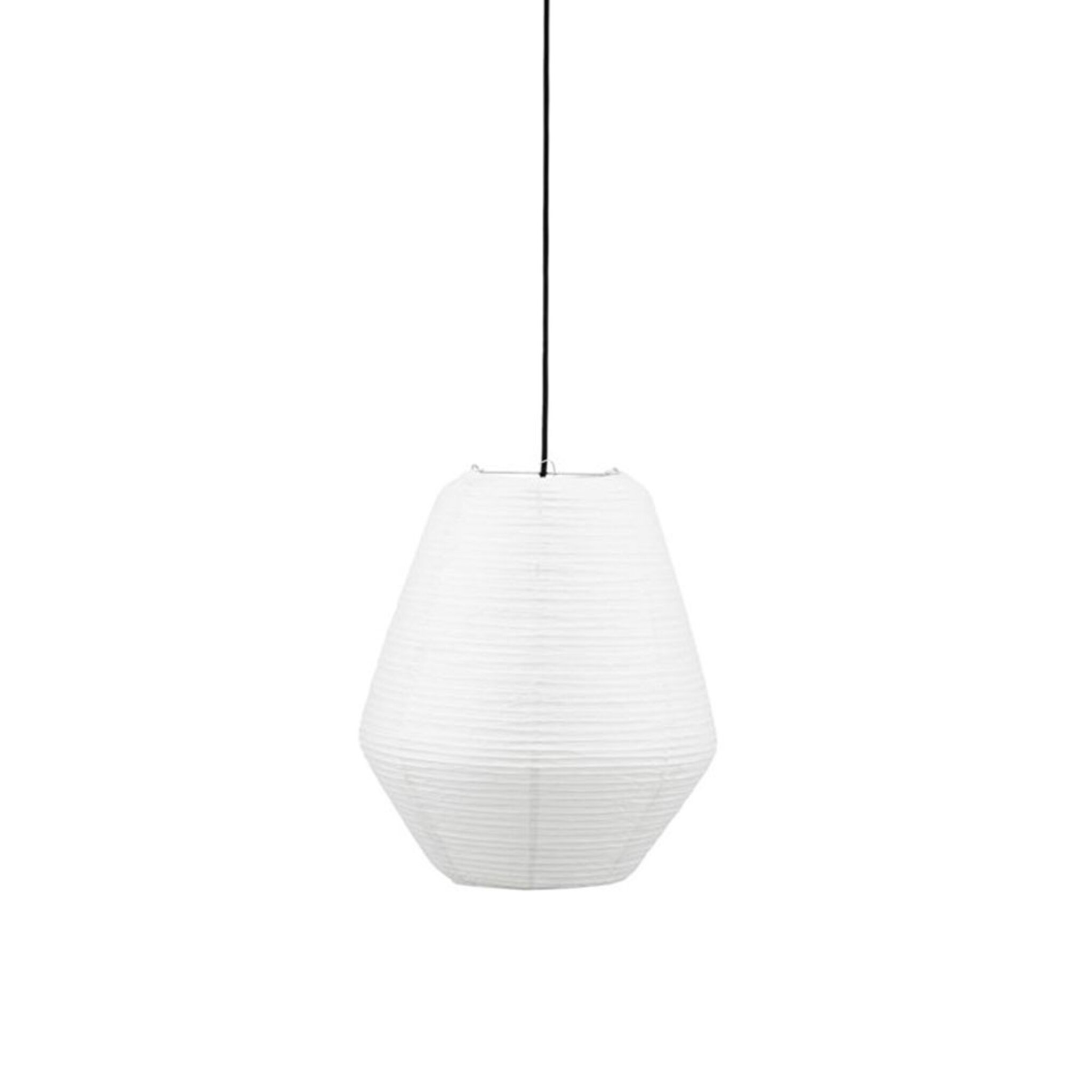 Lampskärm Bidar, Vit, h:42, dia:36cm