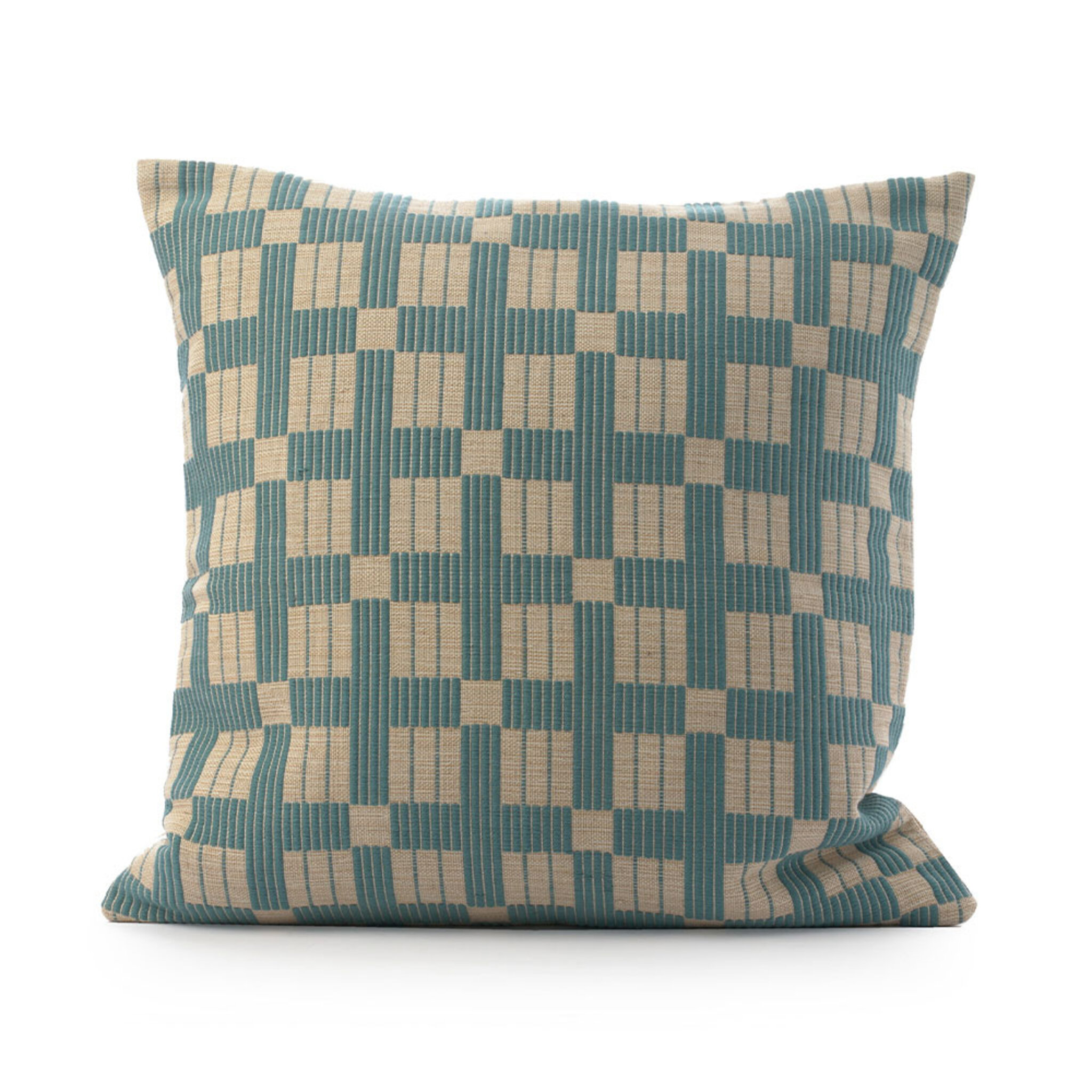 Kuddfodral 50x50 Aqua Plaids Braided, 50X50