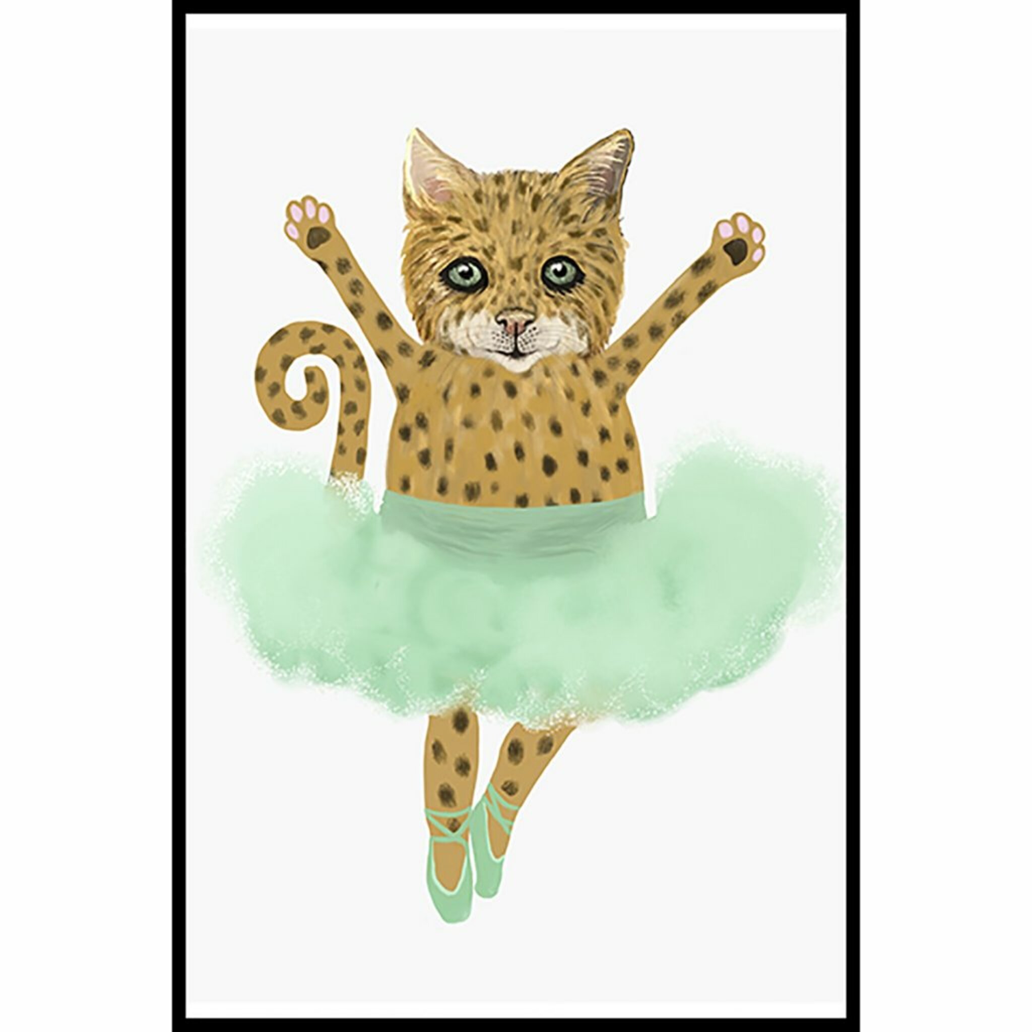 Ballet Cat Poster