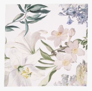 White Lily tygservett offwhite