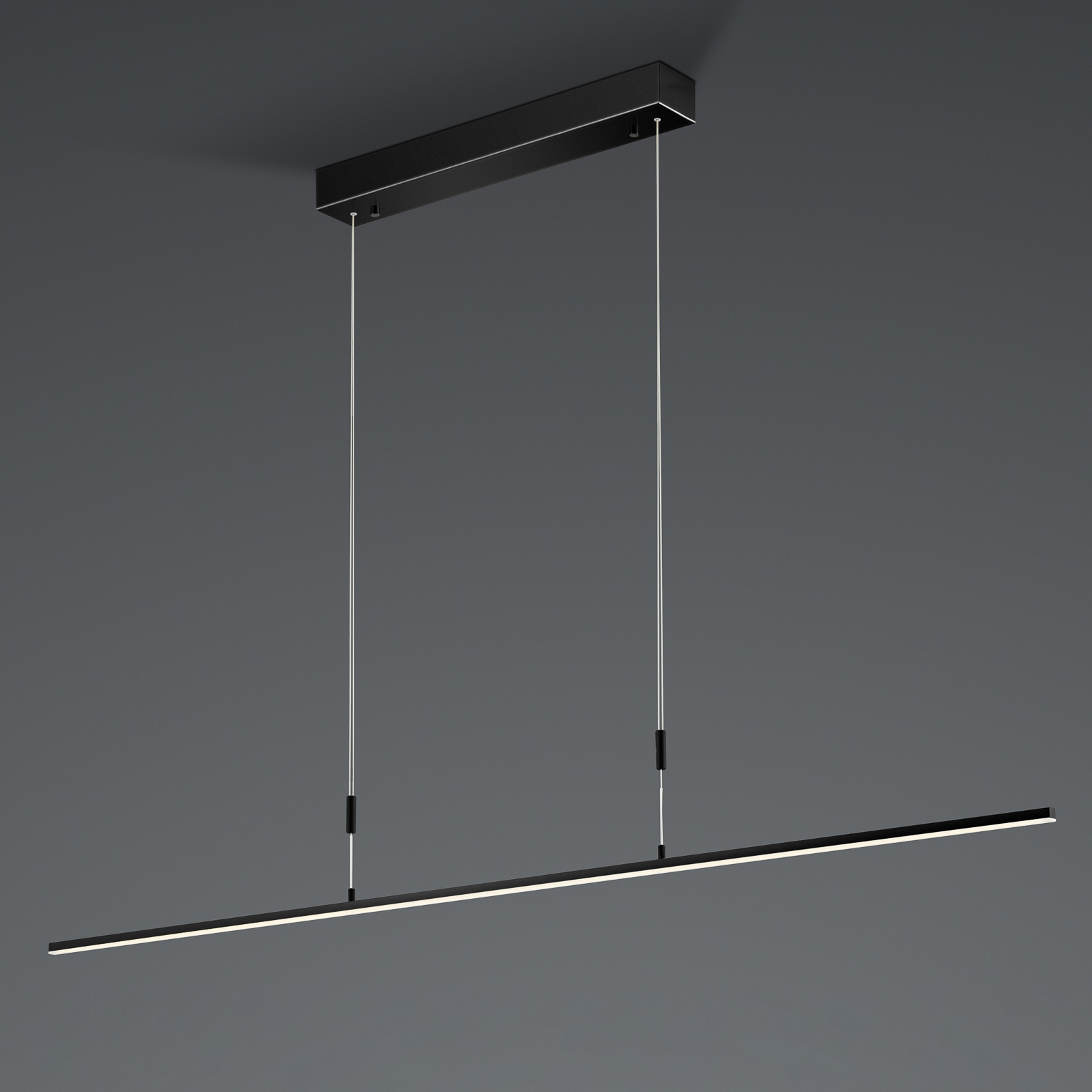 BANKAMP Slim pendel ZigBee dimbar 128 cm svart