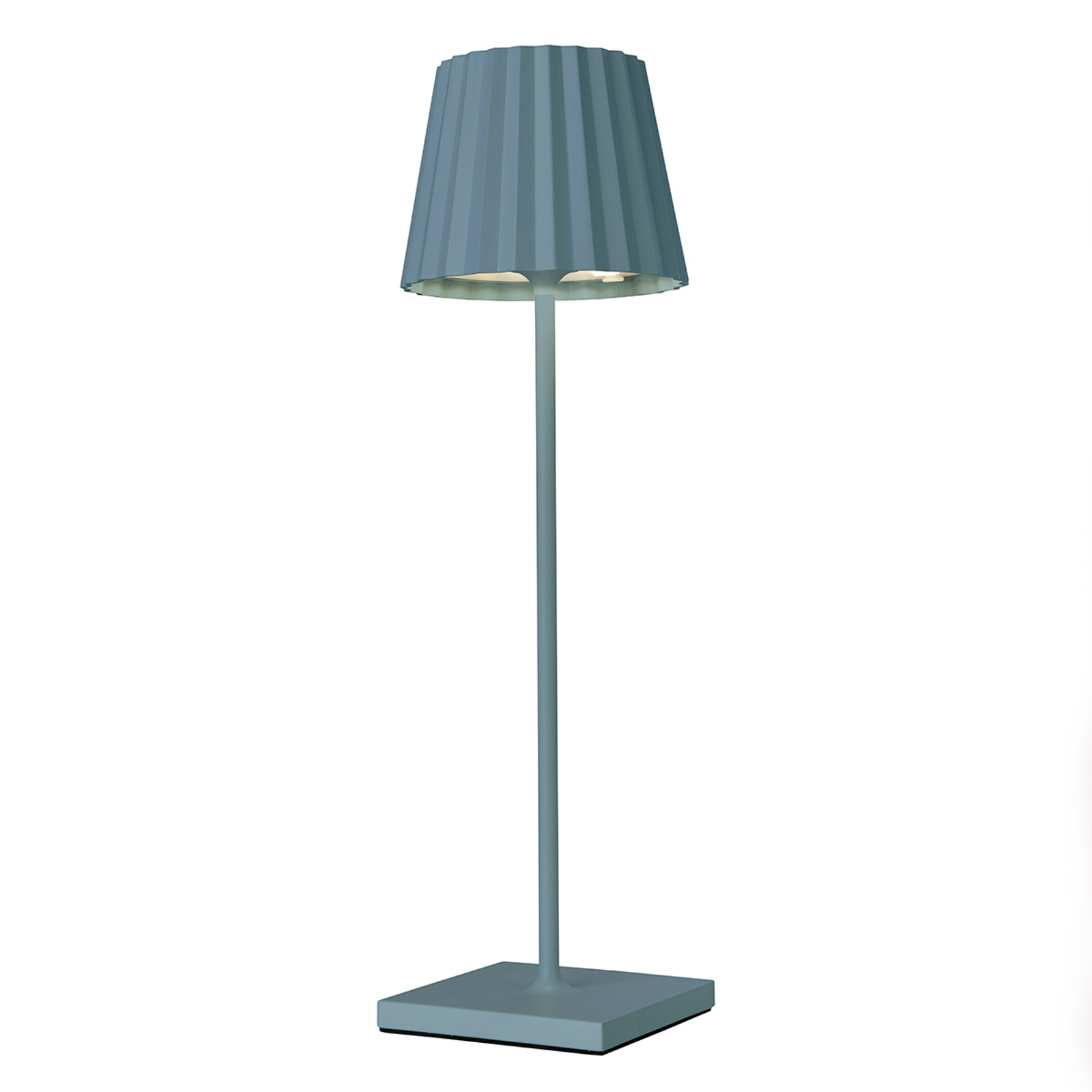 LED-bordslampa Troll för utomhusbruk, blå