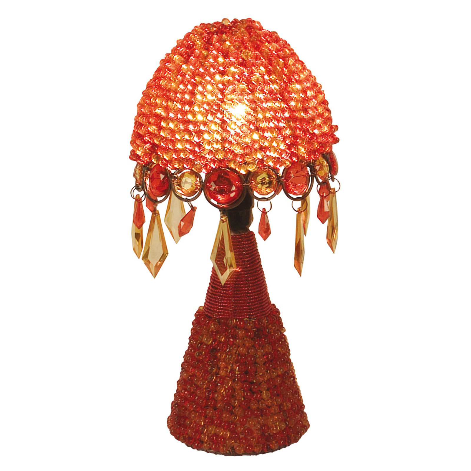 Bordslampa Perla 30 cm orange
