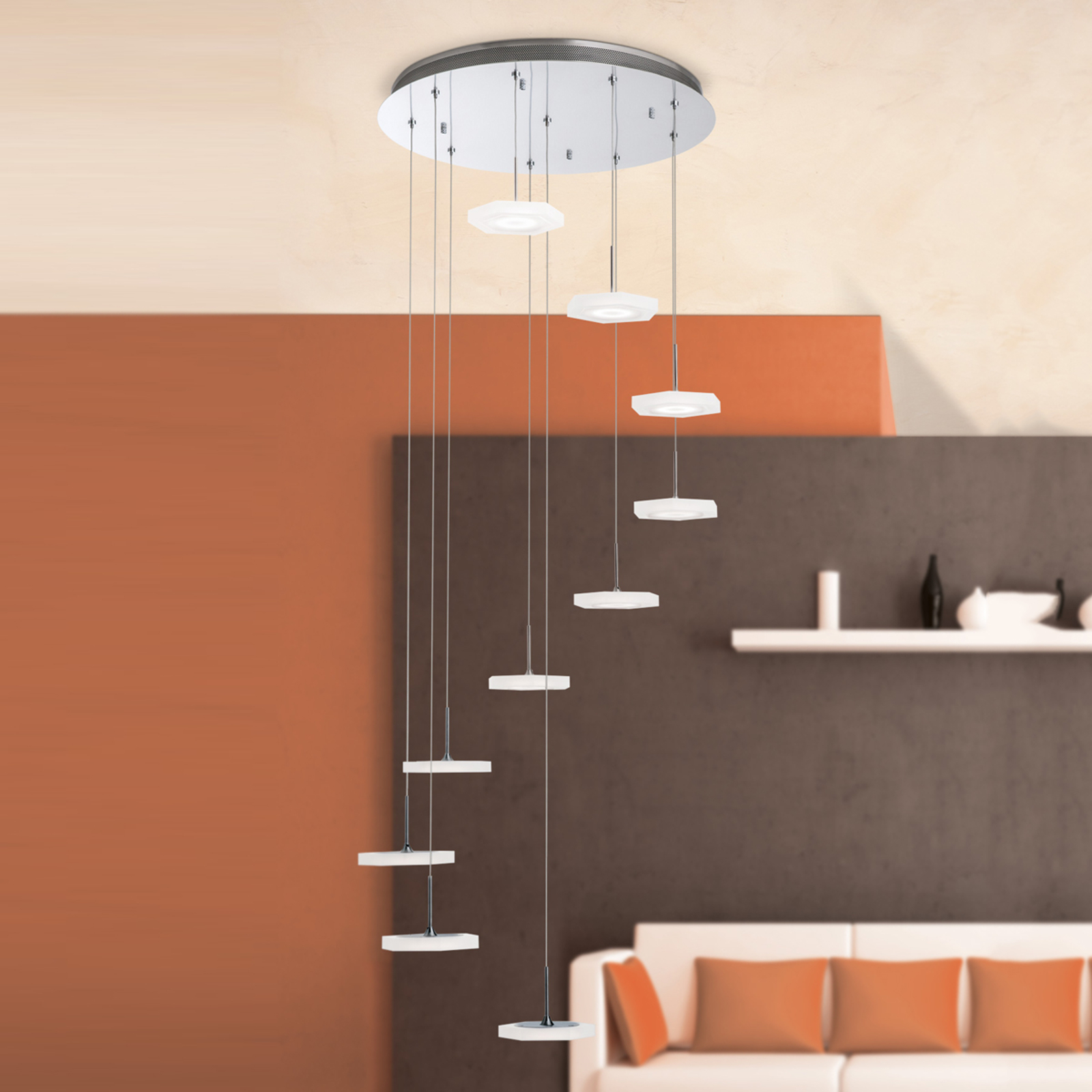 Extravagant designad LED-taklampa Jenni